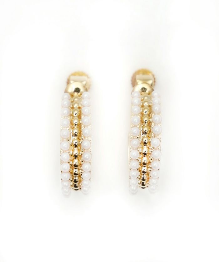 クラウン フープ ピアス イヤリング Crown Hoop Pierce Earring