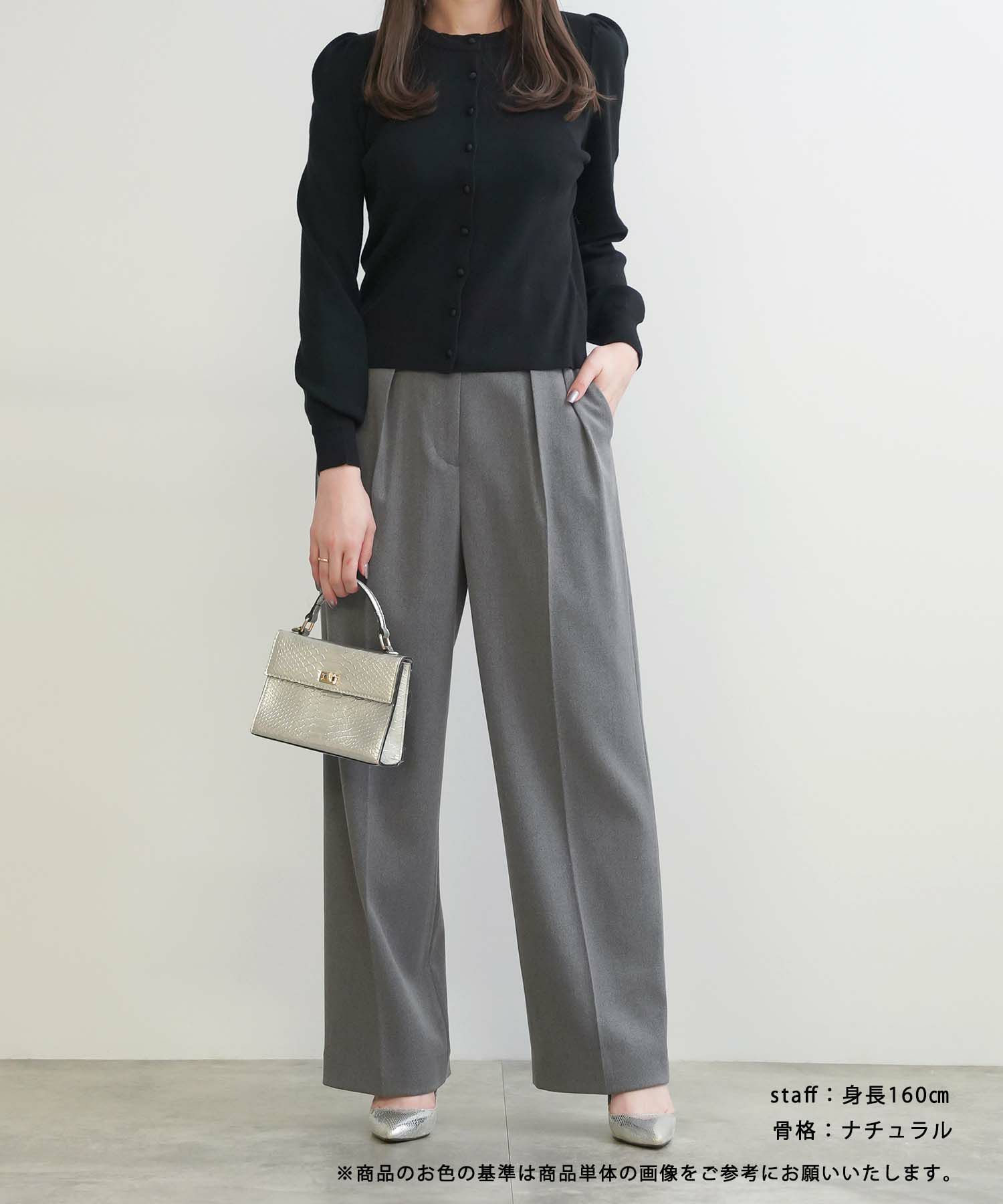 手洗い可/レンチング#8482;エコヴェロ#8482;/長袖/秋/冬/春/セットアップ対応/ベーシック/くるみ釦/袖山ギャザー/S/M/L