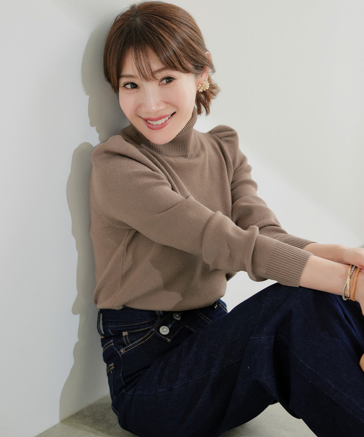 新色追加手洗い可ニットレディーストップス服秋冬春女性洗えるかわいいオフィスおしゃれ長袖おすすめジョイントスペース