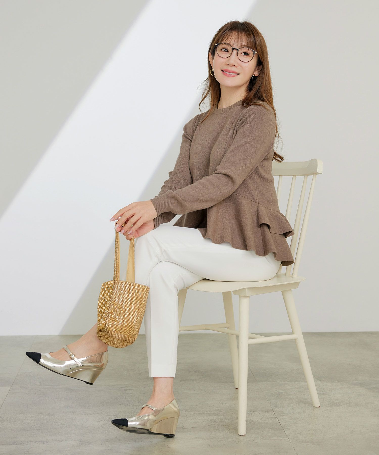 新色追加手洗い可ニットレディーストップス服秋冬春女性洗えるかわいいオフィスおしゃれ長袖おすすめジョイントスペース