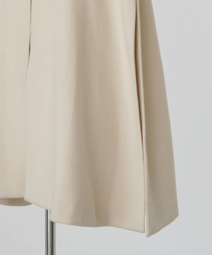 新品 ジョイントスペース ウールライク ケープ コート HUIT アイボリー ウールライク ケープ コート HUIT 全3色｜hit131-0014【4】 - コート