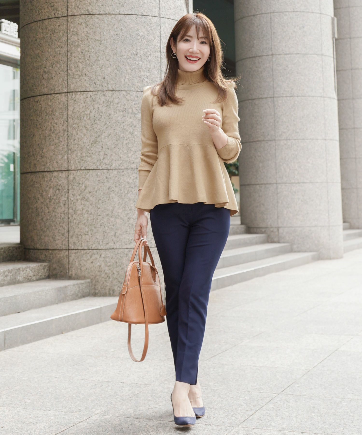 手洗い可/レンチングTMエコヴェロTM/タートル/パフ袖/大人可愛い/きれいめ/セットアップ対応/S/M/L