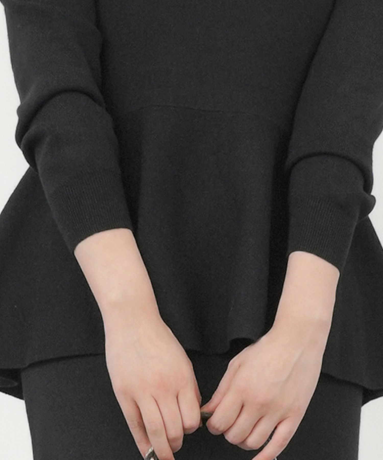 手洗い可/レンチングTMエコヴェロTM/タートル/パフ袖/大人可愛い/きれいめ/セットアップ対応/S/M/L