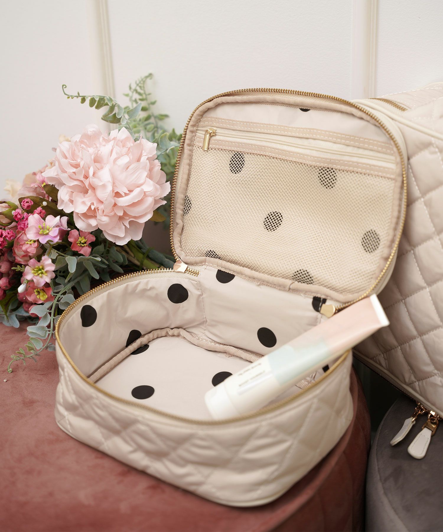 キルティング トラベル 収納バッグ 3点セット Liala×PG 全2色｜lpg932