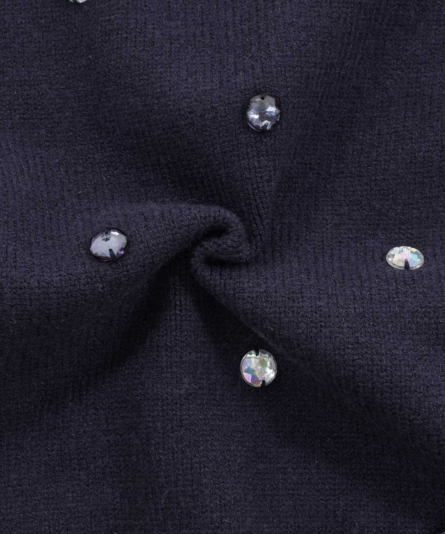 手洗い可/ビジュー/クリスタル/可愛い/上品/ニット/セーター/長袖/大人