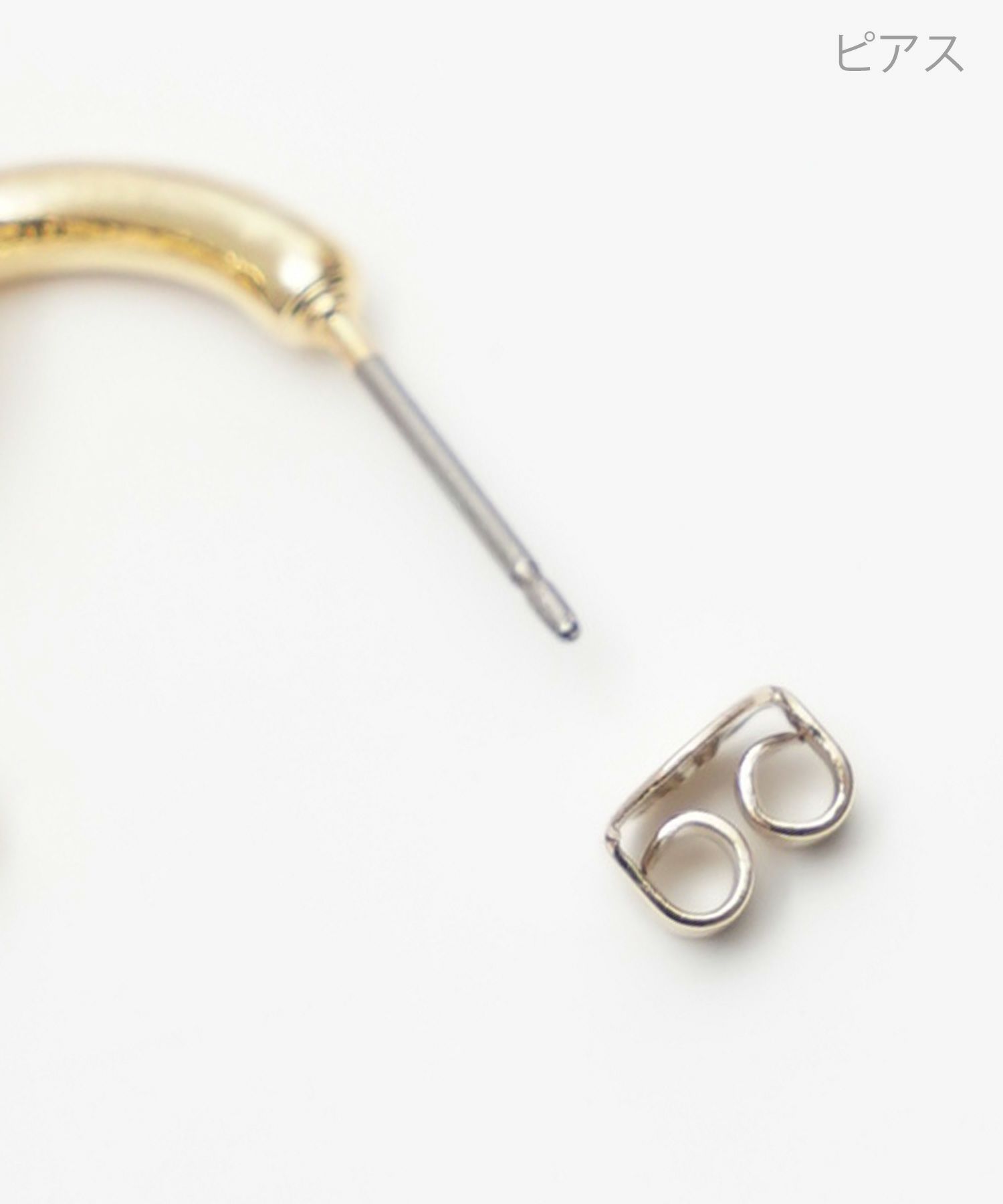 ツイスト ハート ピアス イヤリング Twist Heart Pierce Earring