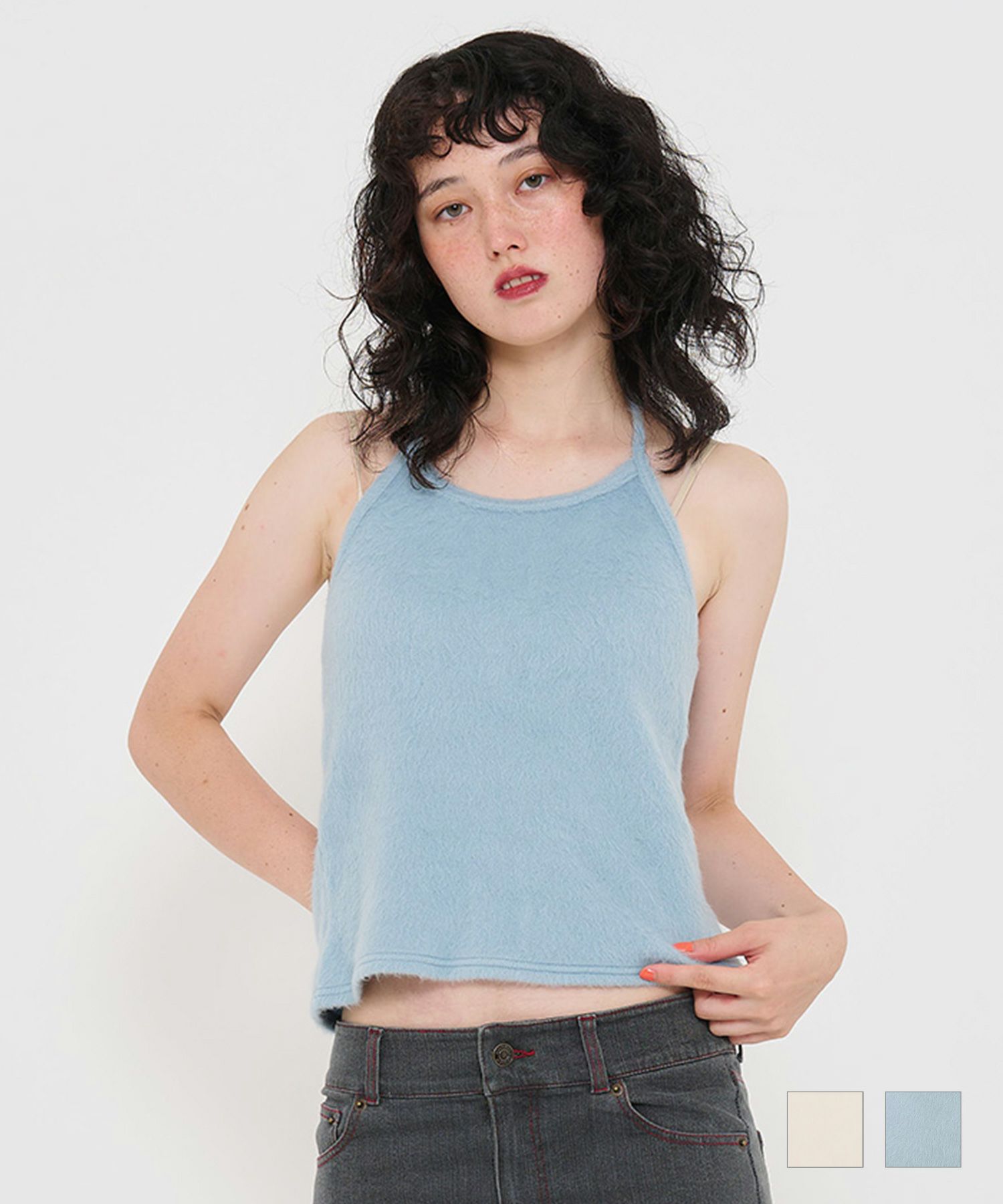 ホルターネック カットソー TINA：JOJUN 全2色｜tnj541-0740【1】 