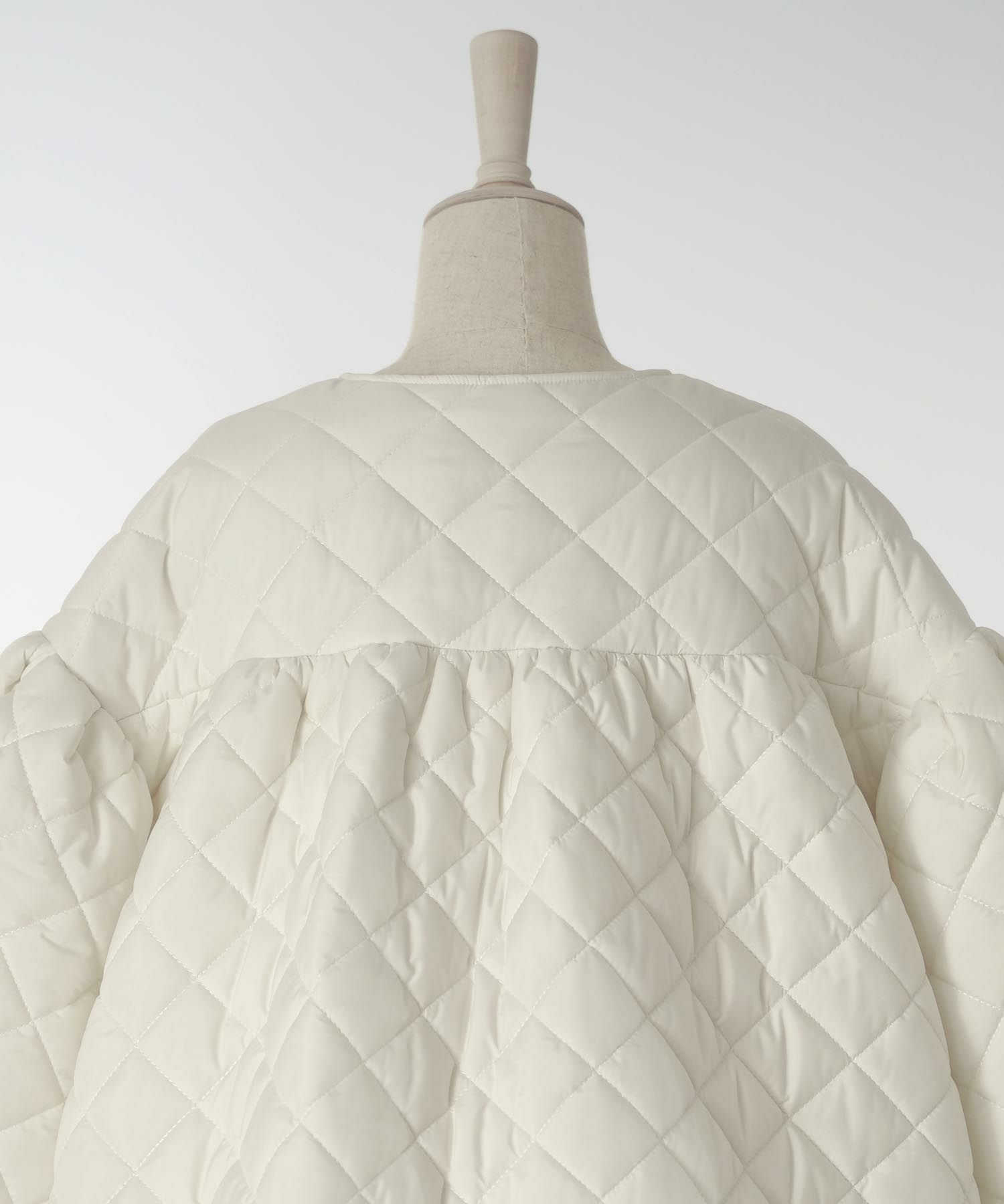 CLEARANCE-SALE エコファー ヘム キルティング コート HUIT 全2色