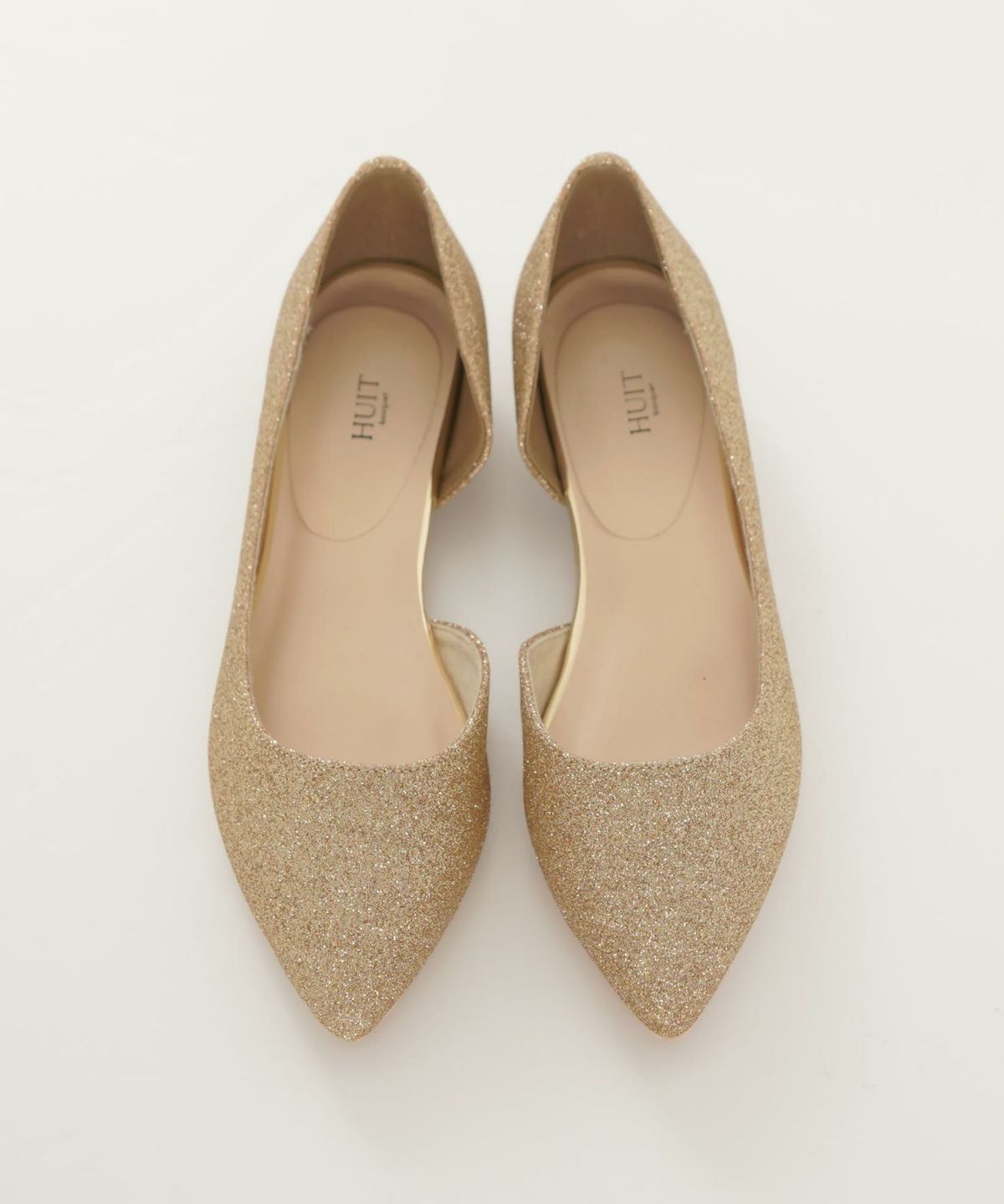 レディース/パンプス/フラットシューズ/ローヒール/グリッター/春/夏/秋/冬/シルバー/ゴールド/ブラック