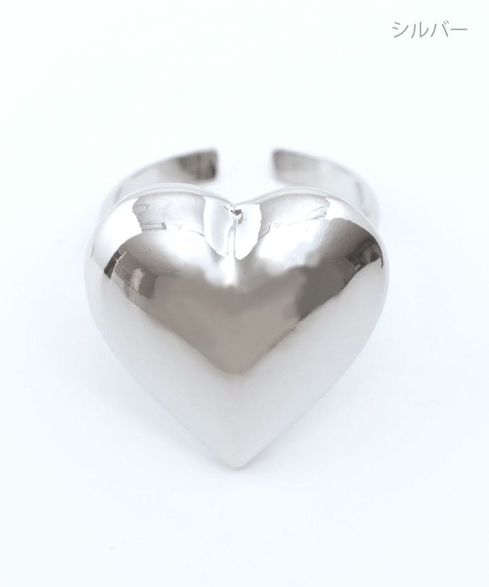 メタル ハート リング Metal Heart Ring （Liala） 全2色 ｜lia935-9750【1】 - リング商品一覧 - Joint  Space