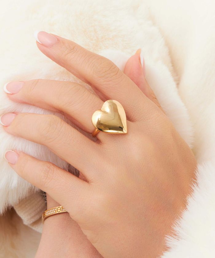 メタル ハート リング Metal Heart Ring