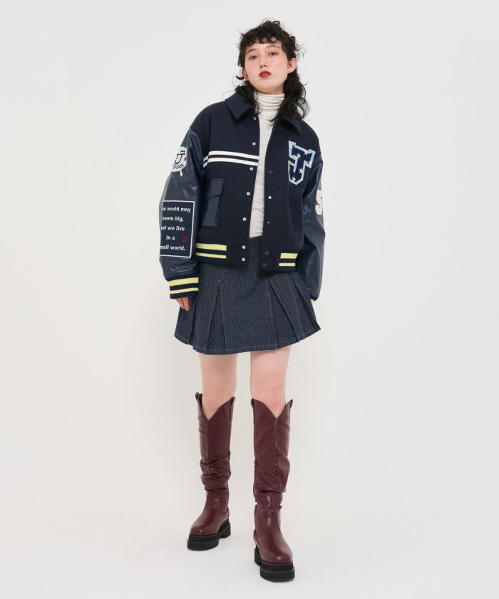 TINA：JOJUN  オリジナルワッペンスタジャン TINA：JOJUN（ティーナジョジュン）の「オリジナルワッペン