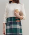 新色追加手洗い可ニットトップスレディースきれいめ秋冬春オフィスかわいい長袖細身大人ジョイントスペース
