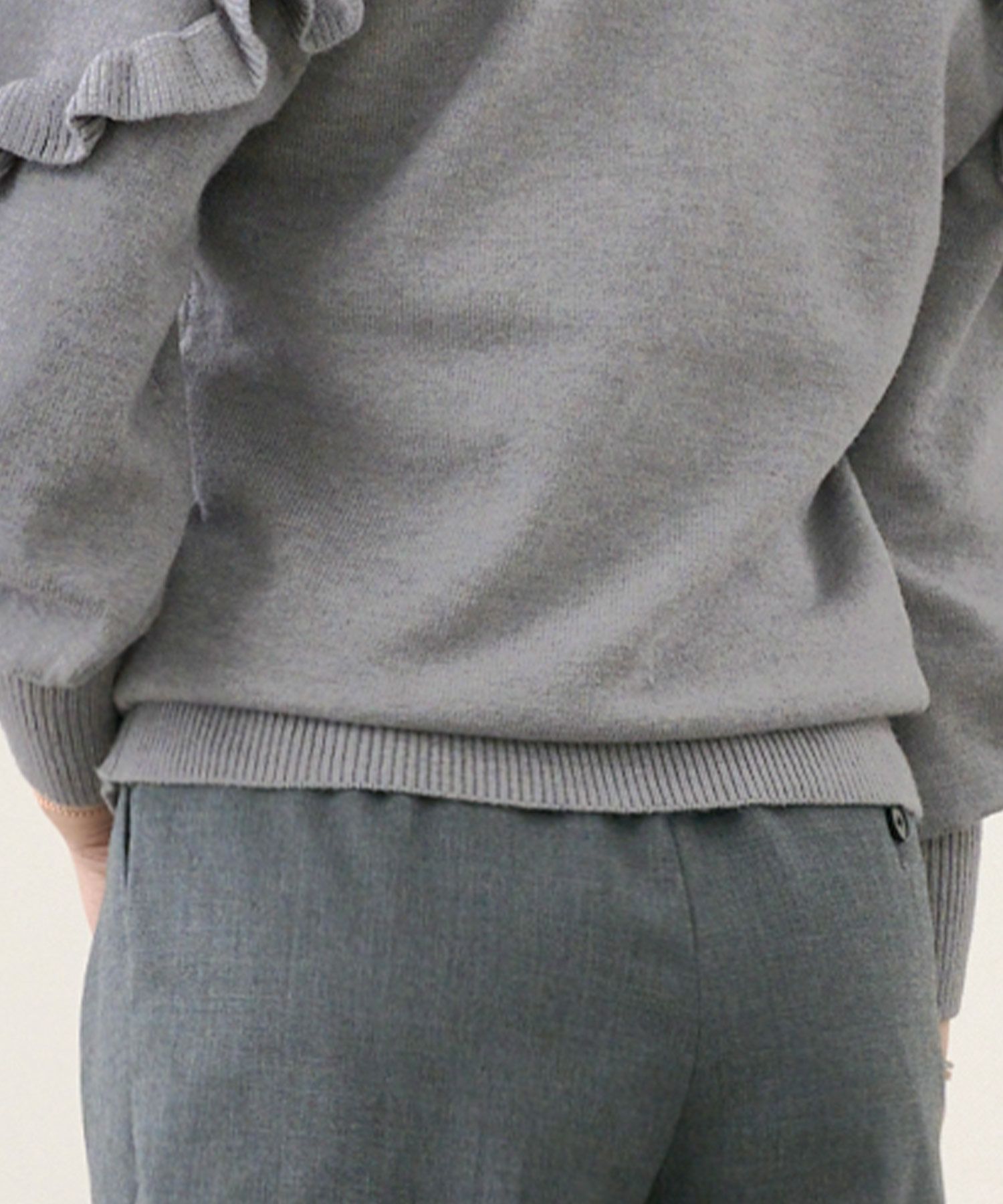 肩フリル ニット プルオーバー Liala×PG 全3色｜lpg441-1825【1