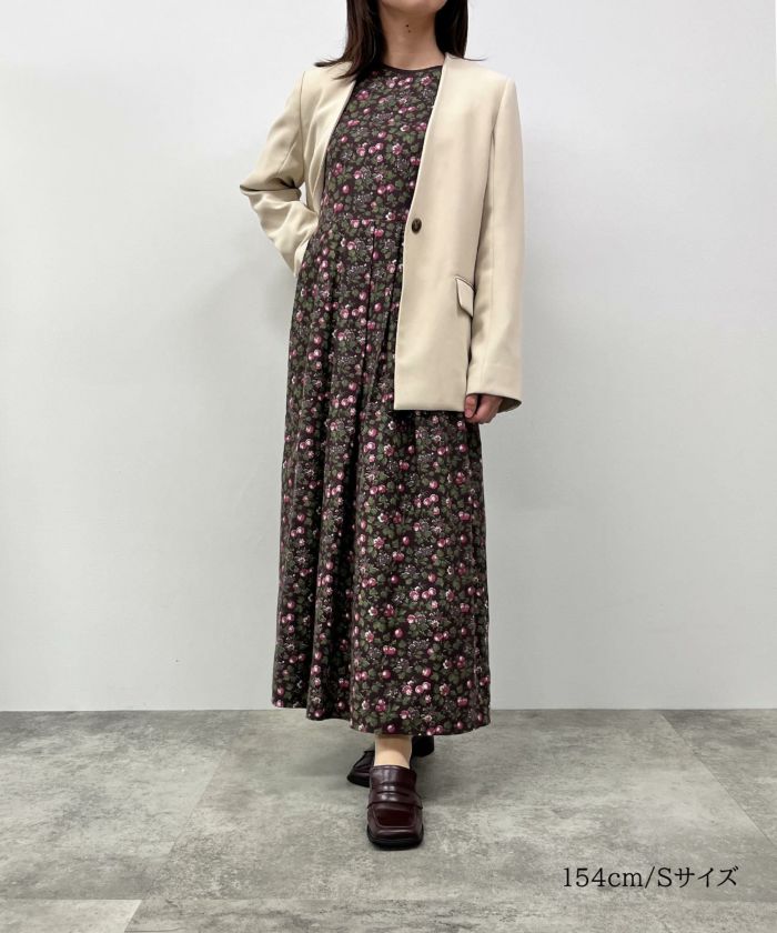 NewYear-SALE 木の実 モチーフ リバティ プリント ワンピース HUIT 全3