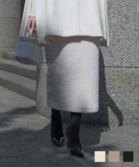 もこもこ プードル ペンシル スカートス HUIT アイボリー/モカ/ブラック