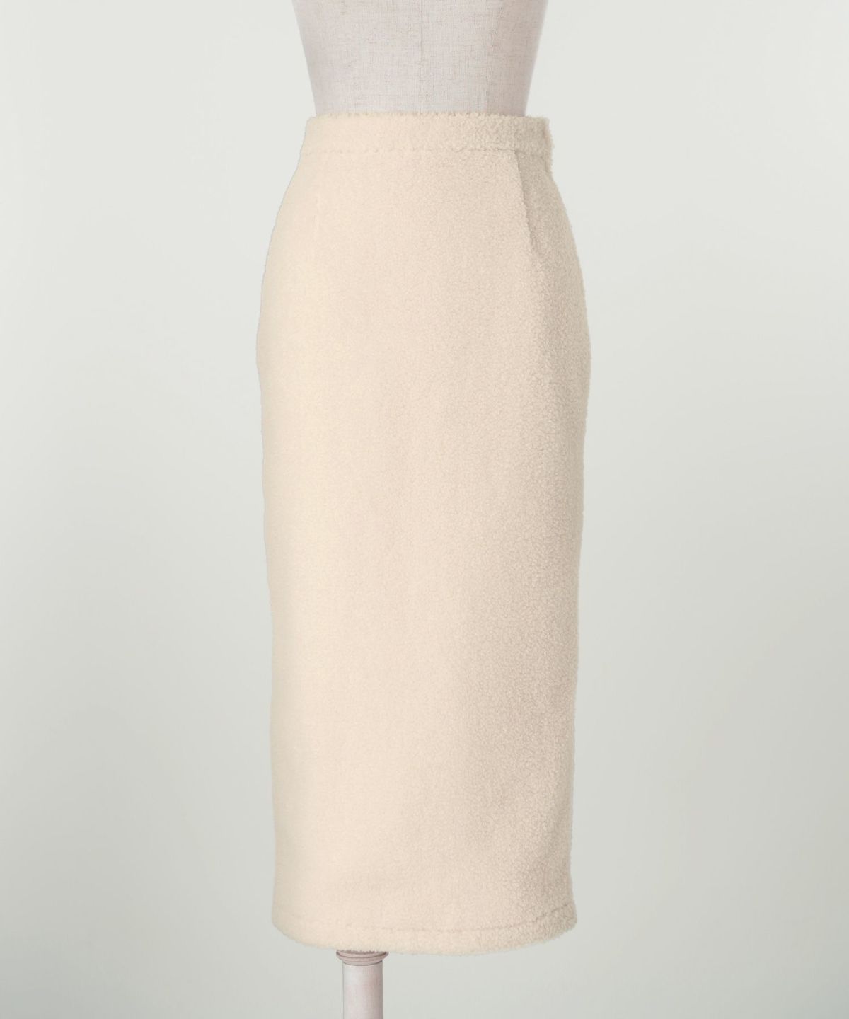 レディース/スカート/ボア/プードル/トレンド/セットアップ/ペンシル/Iライン/秋/冬/アイボリー/モカ/ブラック