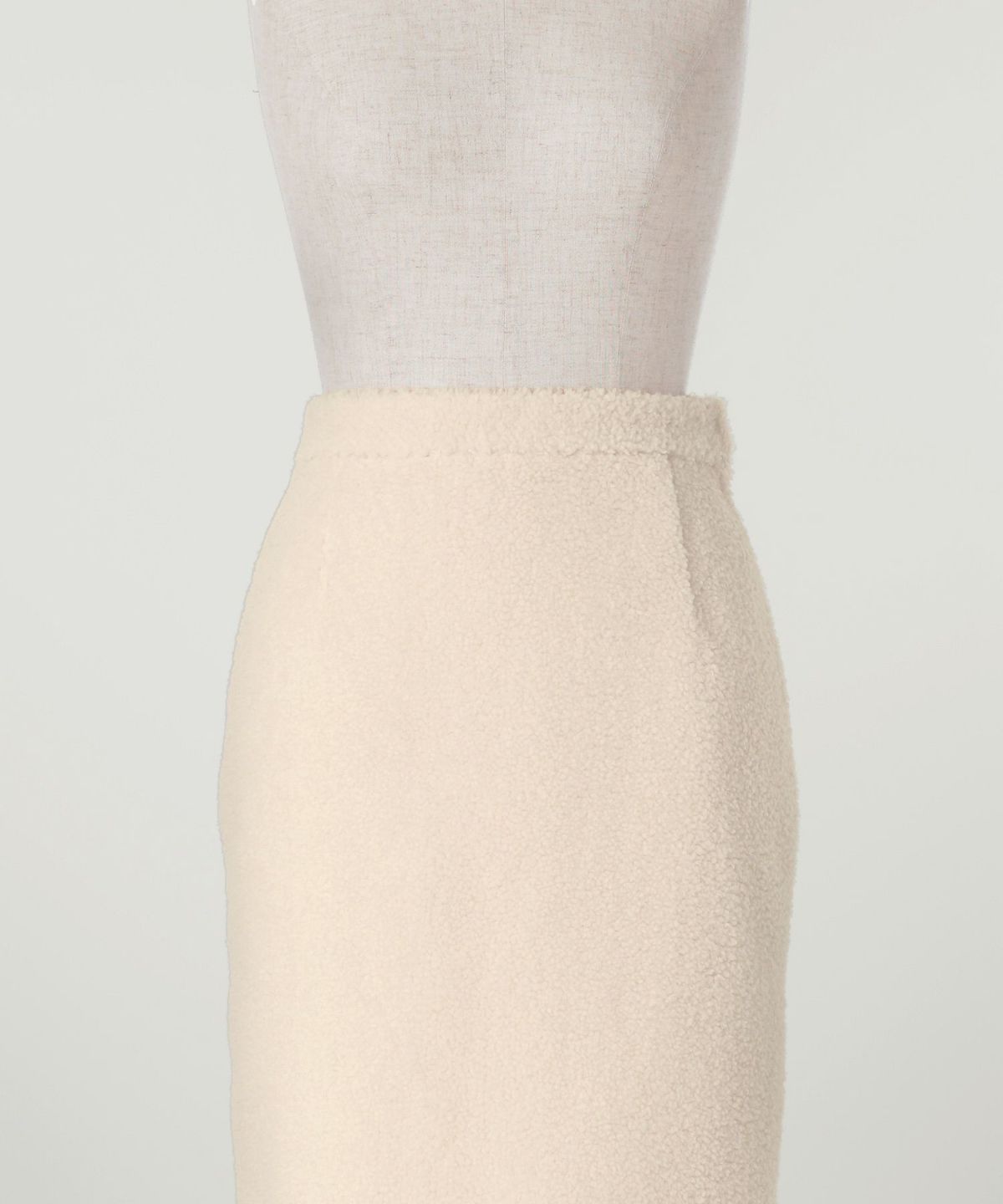 レディース/スカート/ボア/プードル/トレンド/セットアップ/ペンシル/Iライン/秋/冬/アイボリー/モカ/ブラック