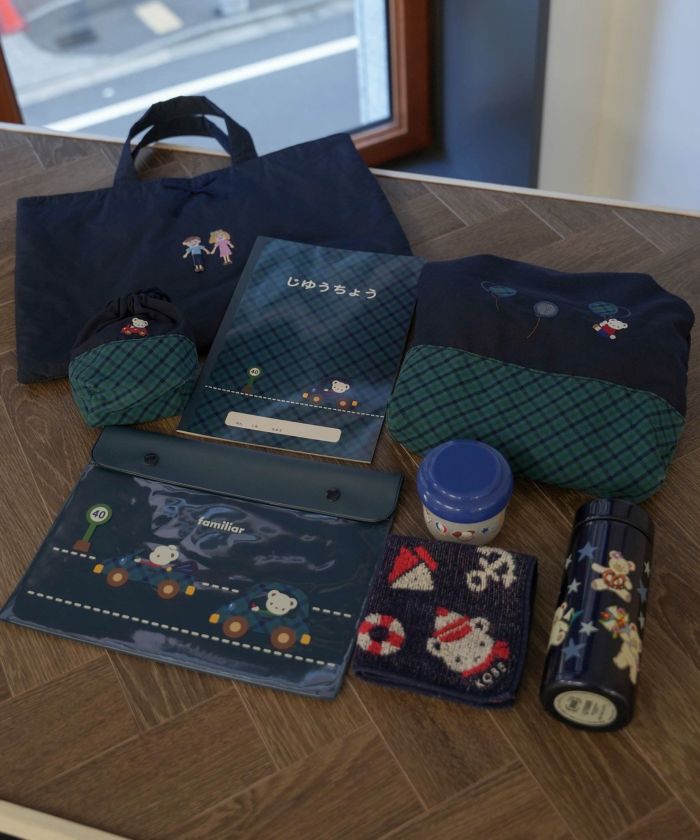 Nene Mercerie ワッペン付き おけいこ バッグ HUIT 全2種