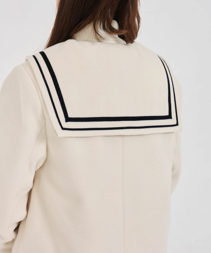 限定Price！SALE セーラーカラー ミドル丈コート TINA：JOJUN 全