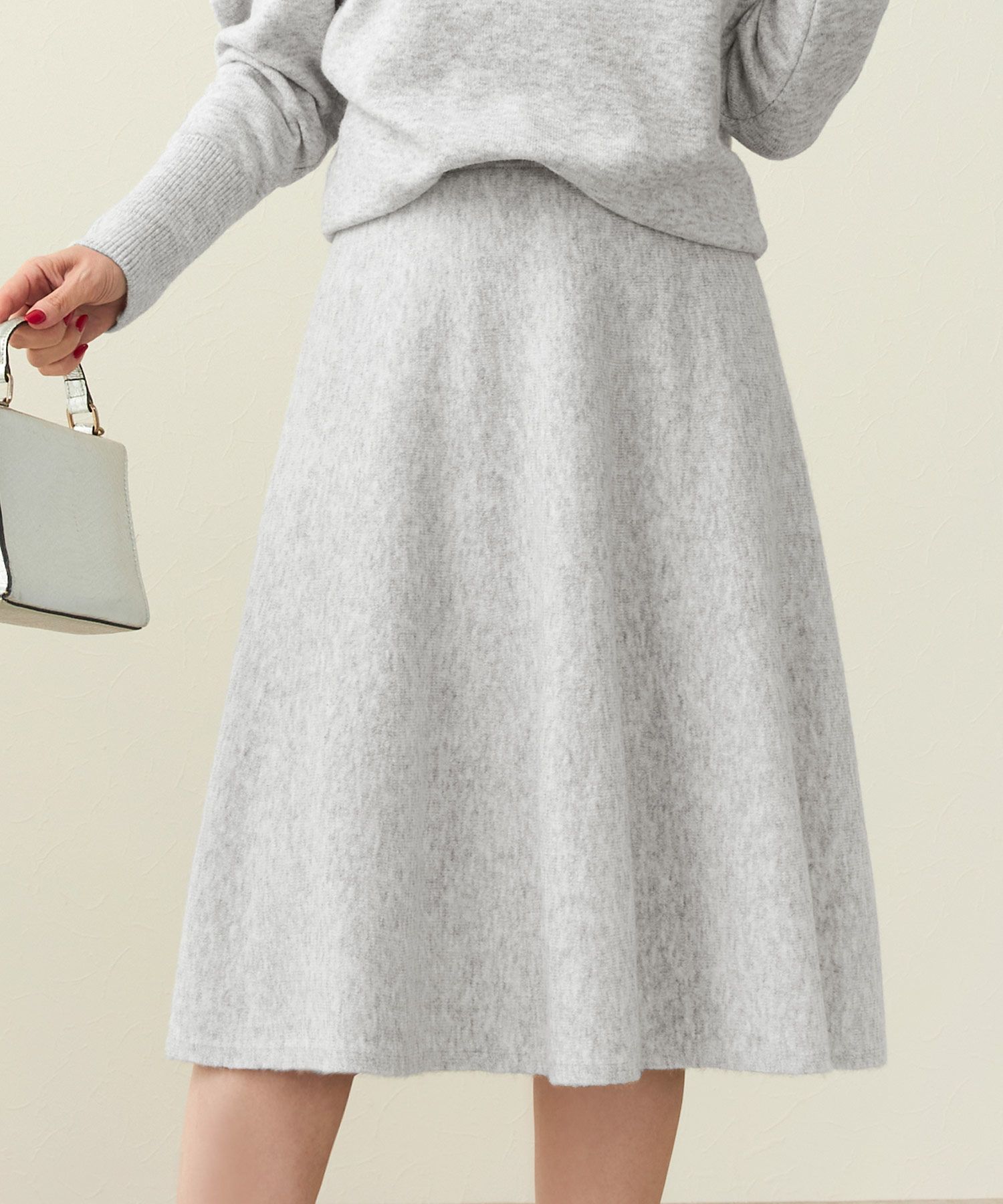 手洗い可/ボトムス/ニットスカート/マーメイド/ドレープ/大人/可愛い/上品