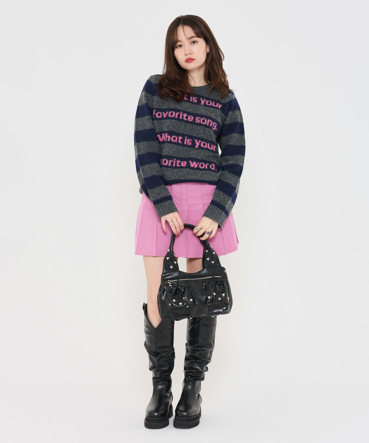 グッズ/小物/バッグ/ハンドバッグ/ブラック/レッド