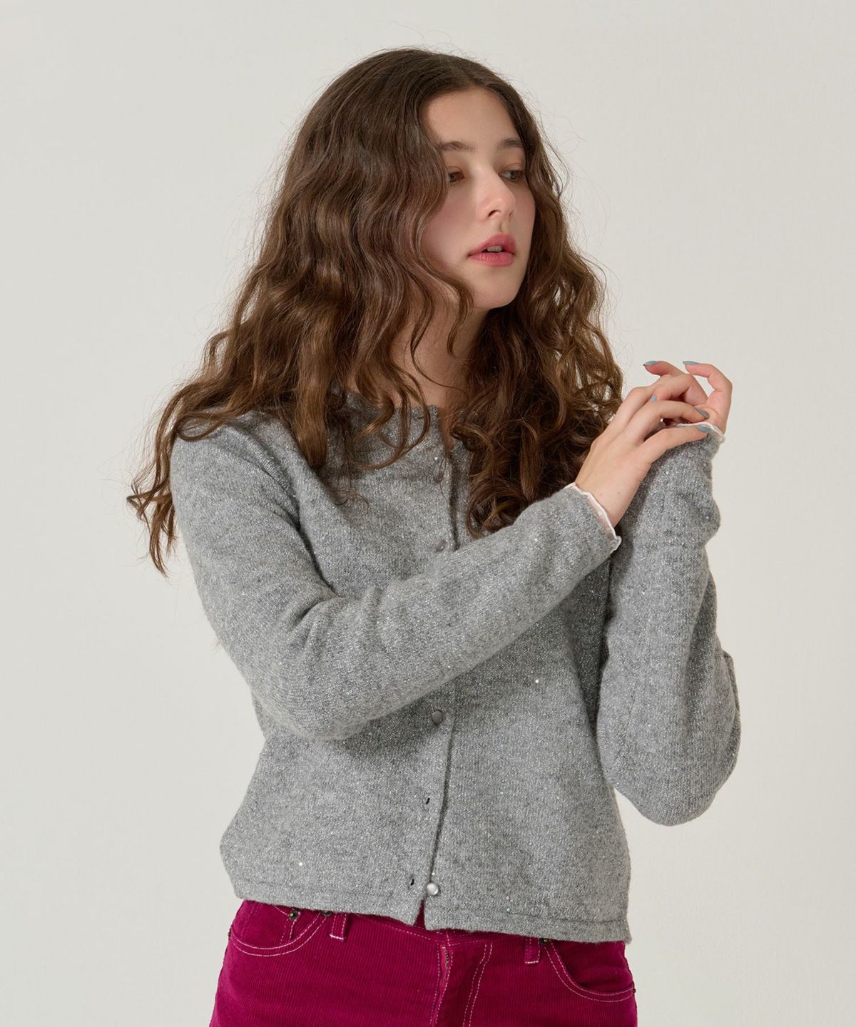 スパンコール/カーディガン/キラキラカーディガン