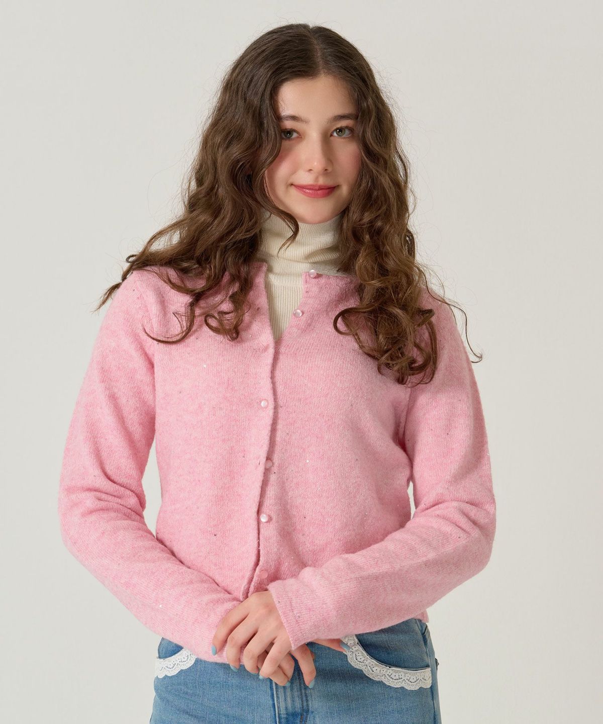 スパンコール/カーディガン/キラキラカーディガン