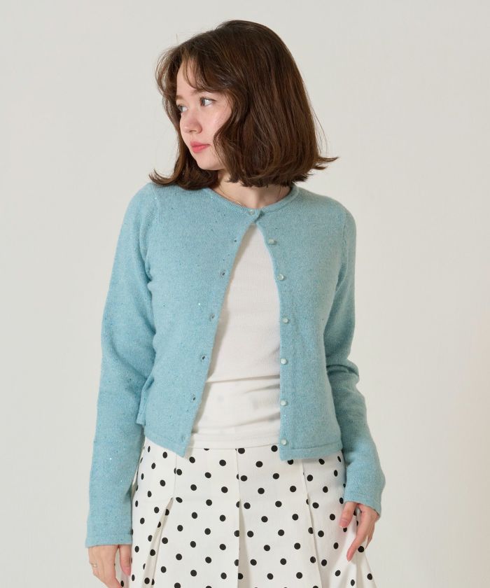 スパンコール/カーディガン/キラキラカーディガン