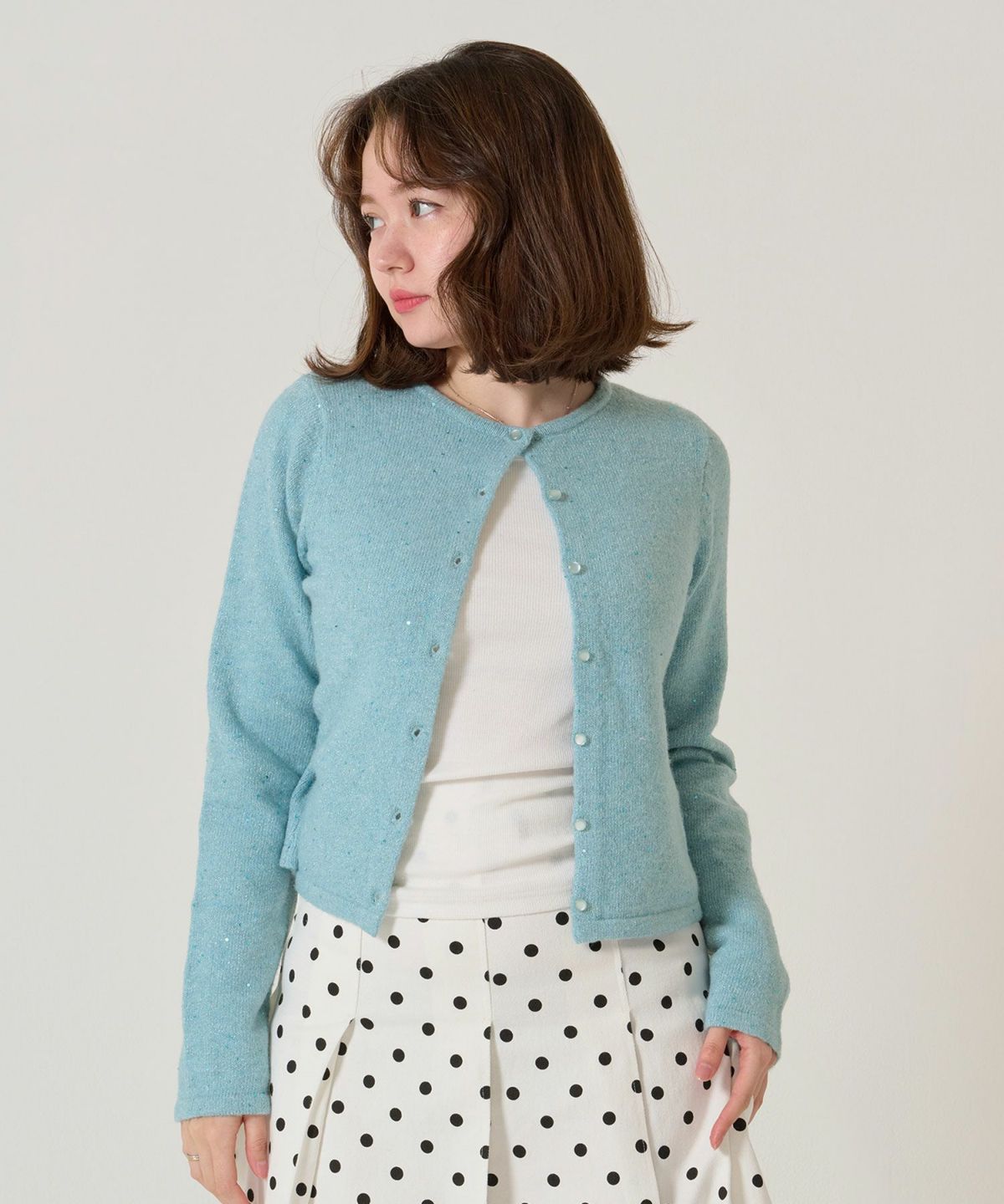 スパンコール/カーディガン/キラキラカーディガン