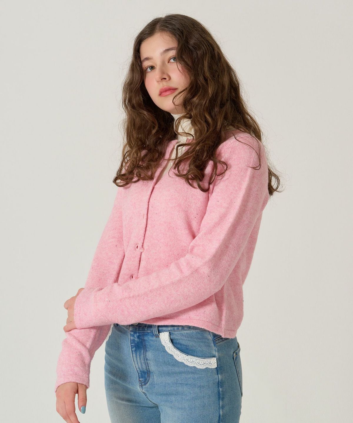 スパンコール/カーディガン/キラキラカーディガン