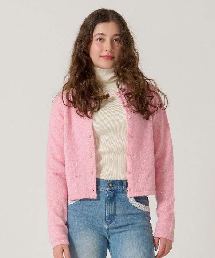 スパンコール/カーディガン/キラキラカーディガン