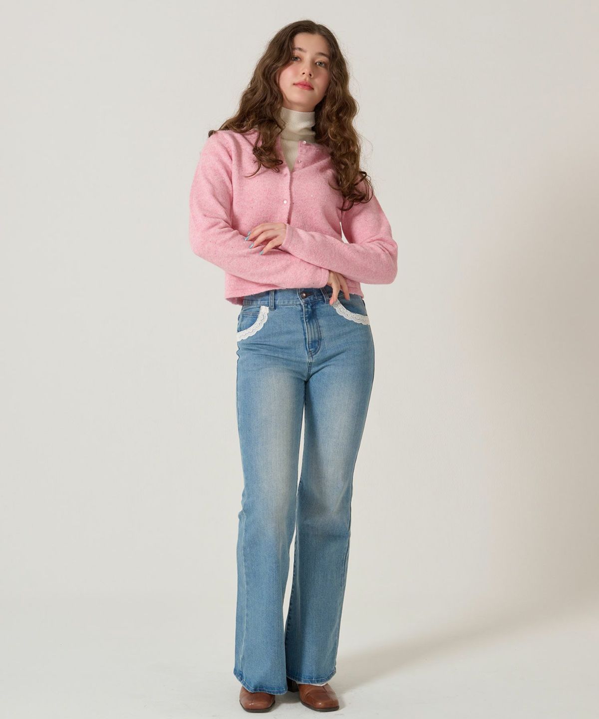 スパンコール/カーディガン/キラキラカーディガン