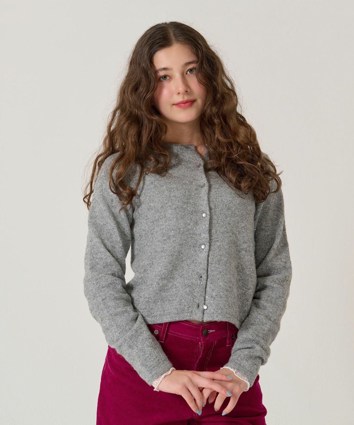 スパンコール/カーディガン/キラキラカーディガン