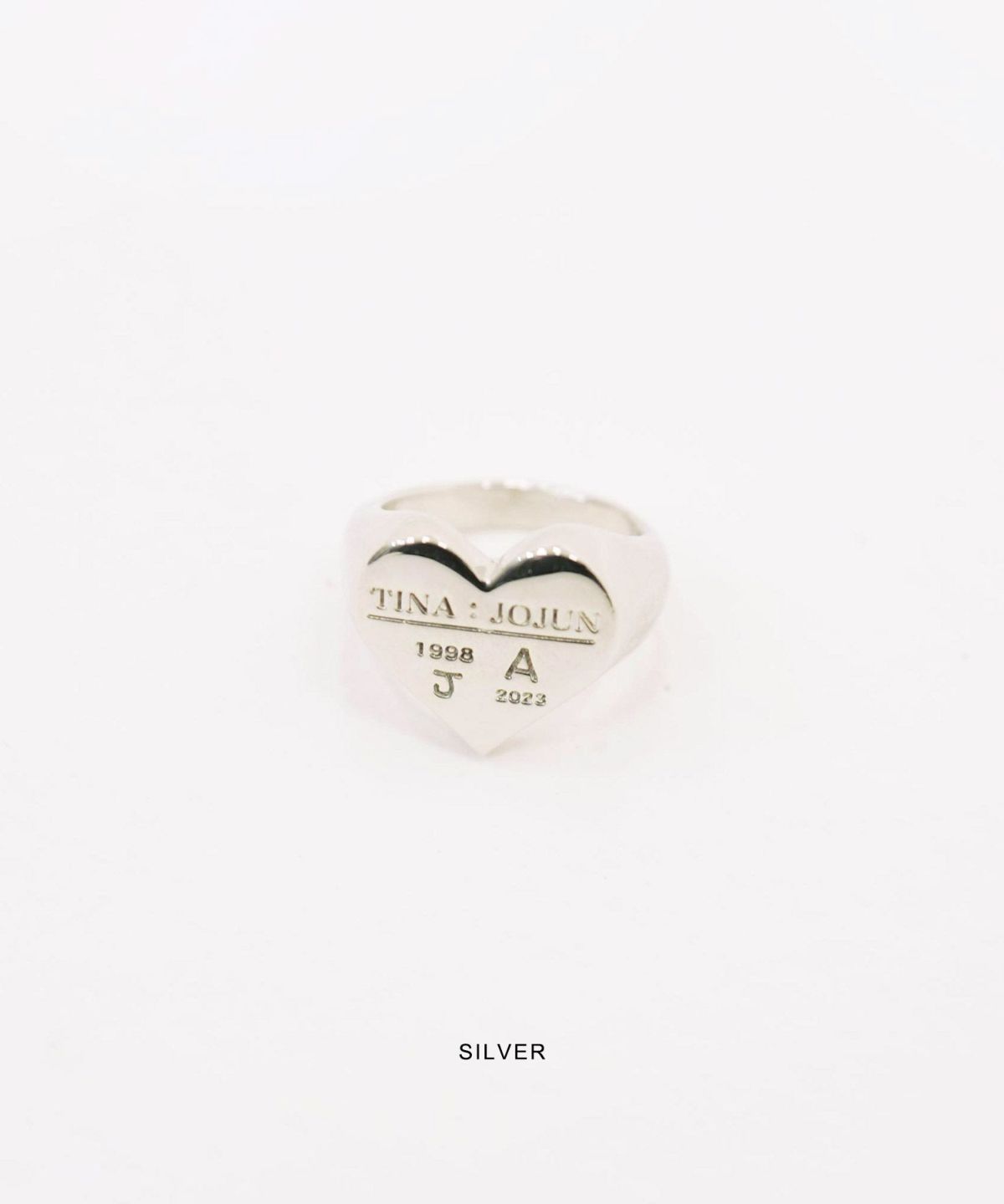 指輪/リング/刻印入り/ハートリング