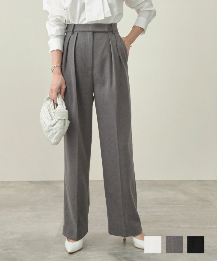 タック ワイド パンツ Liala×PG