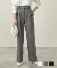 タック ワイド パンツ Liala×PG