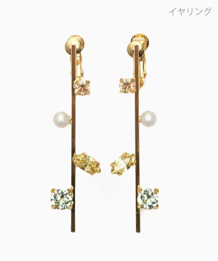 パステル ストーン ピアス イヤリング Pastel Stone Pierce Earring