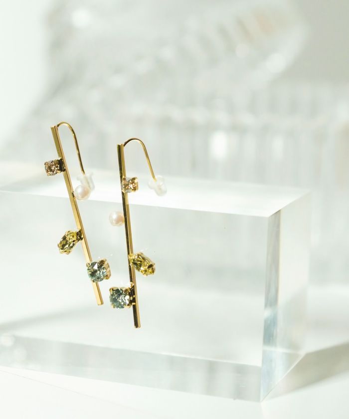 パステル ストーン ピアス イヤリング Pastel Stone Pierce Earring