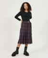 ストライププリーツミディスカート | outlet | axes femme