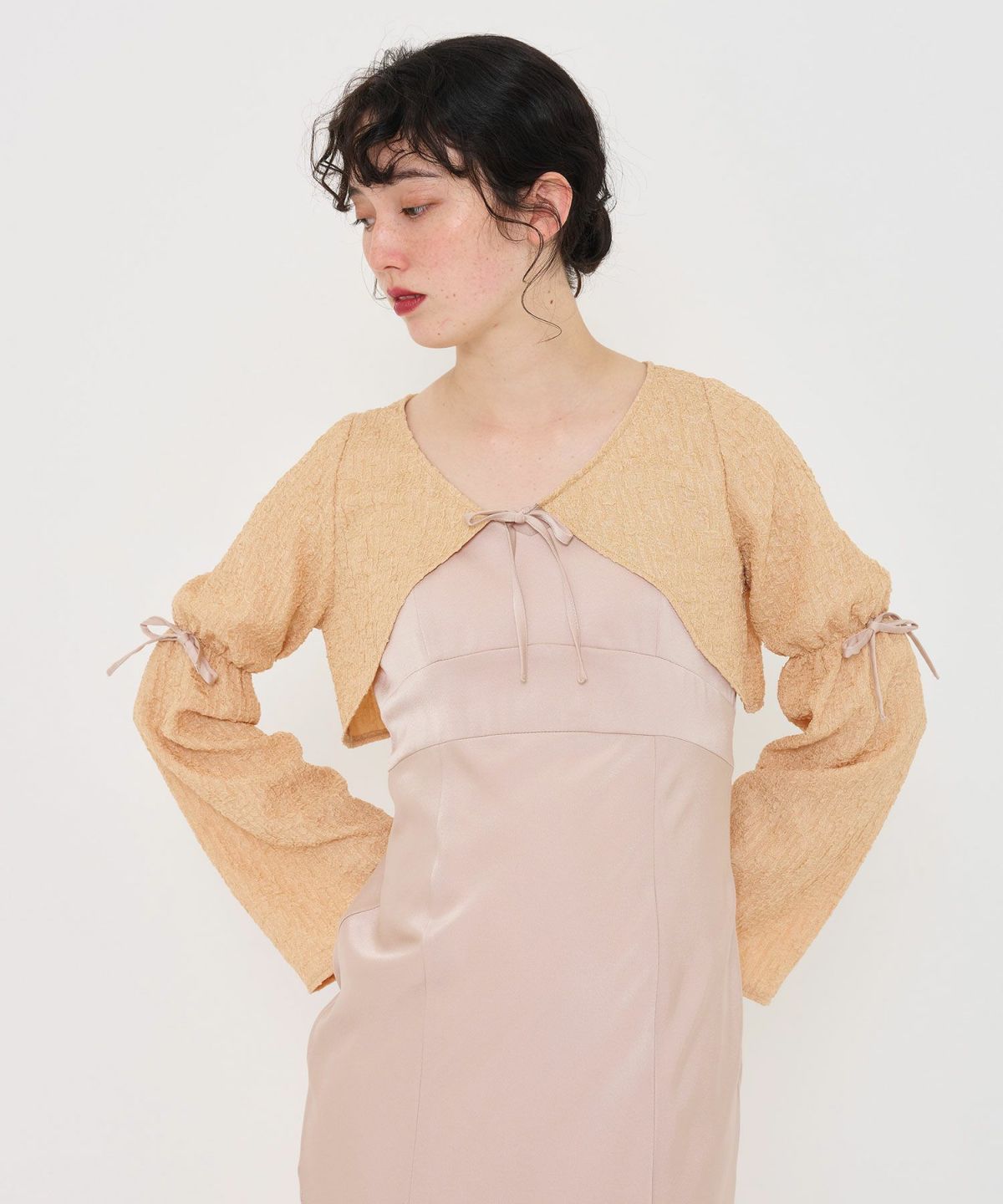 オケージョン/ワンピース/ドレス/キャミワンピース/ボレロ