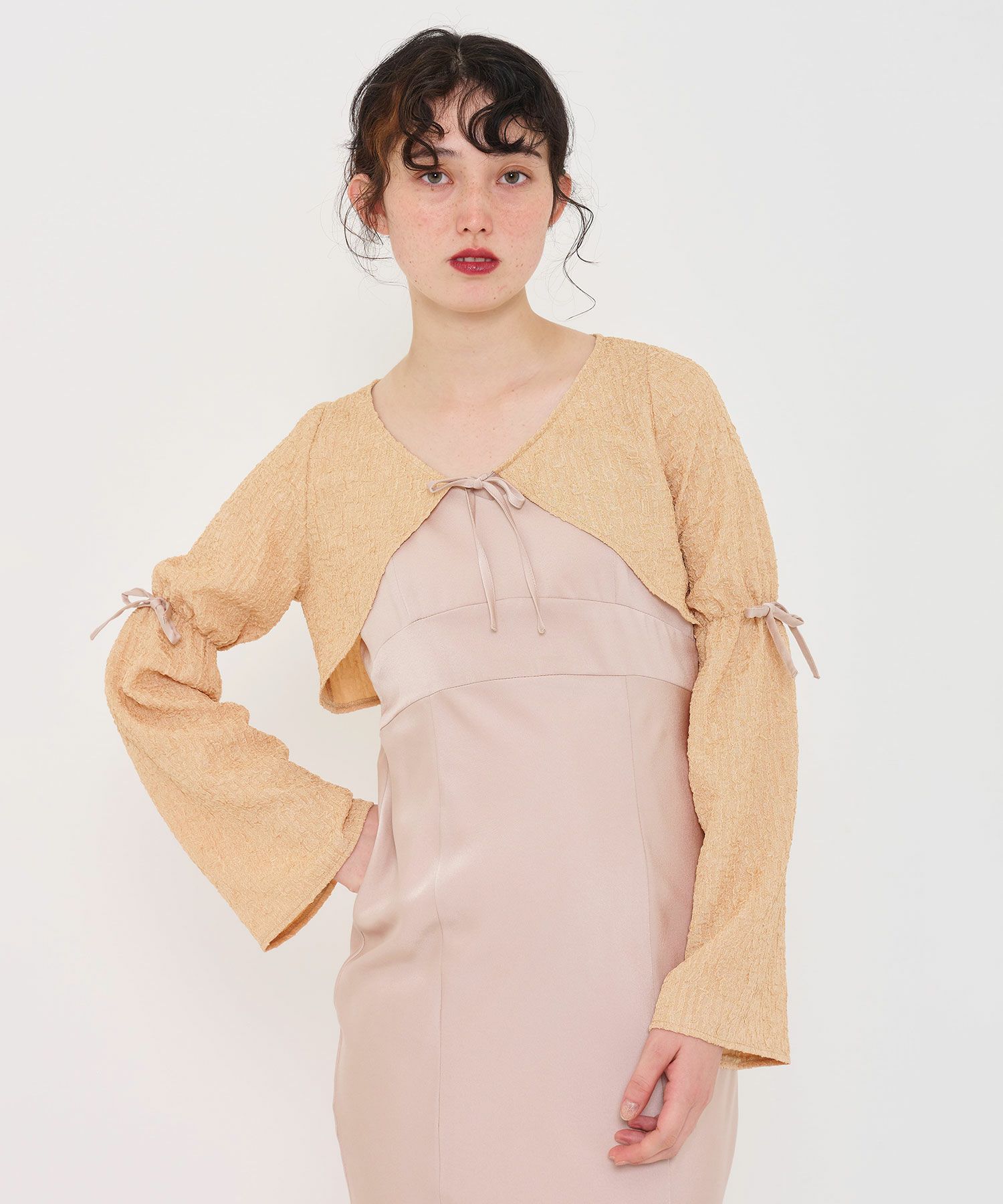 オケージョン/ワンピース/ドレス/キャミワンピース/ボレロ