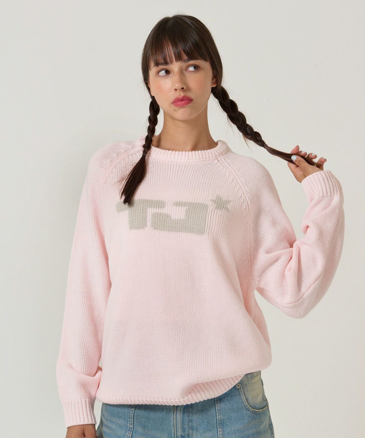 ユニセックス/ニット/ジャガードニット/ロゴ入り