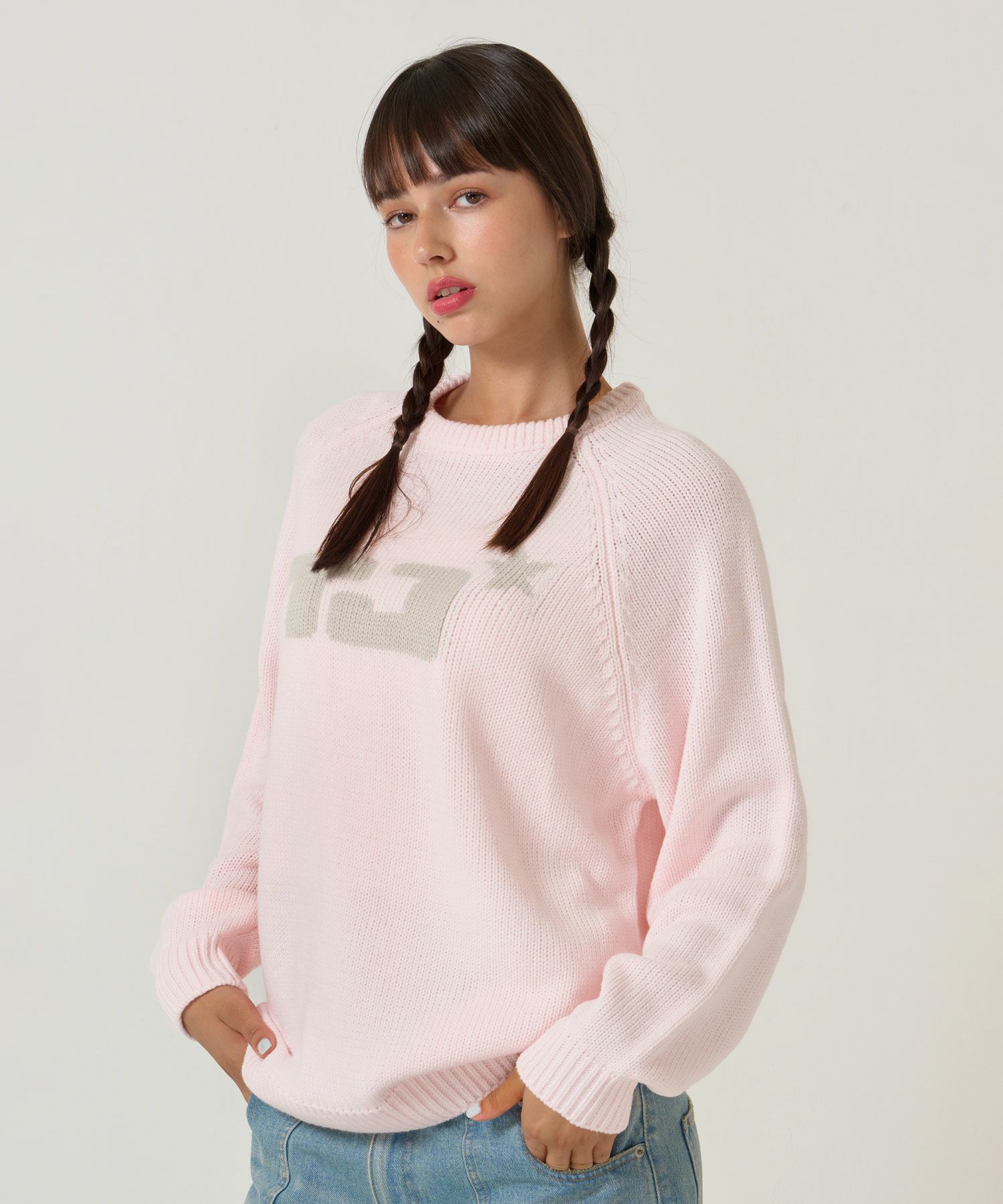 ユニセックス/ニット/ジャガードニット/ロゴ入り