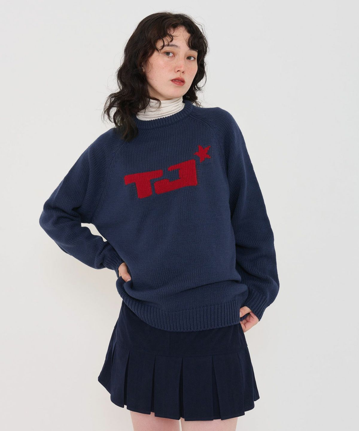 ユニセックス/ニット/ジャガードニット/ロゴ入り