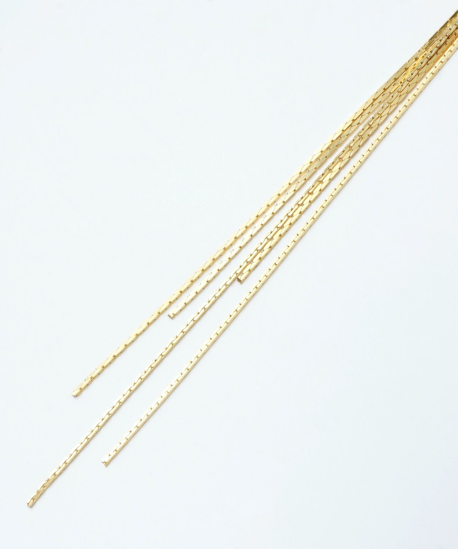 クリスタル ロングチェーン ピアス Crystal Longchain Pierce
