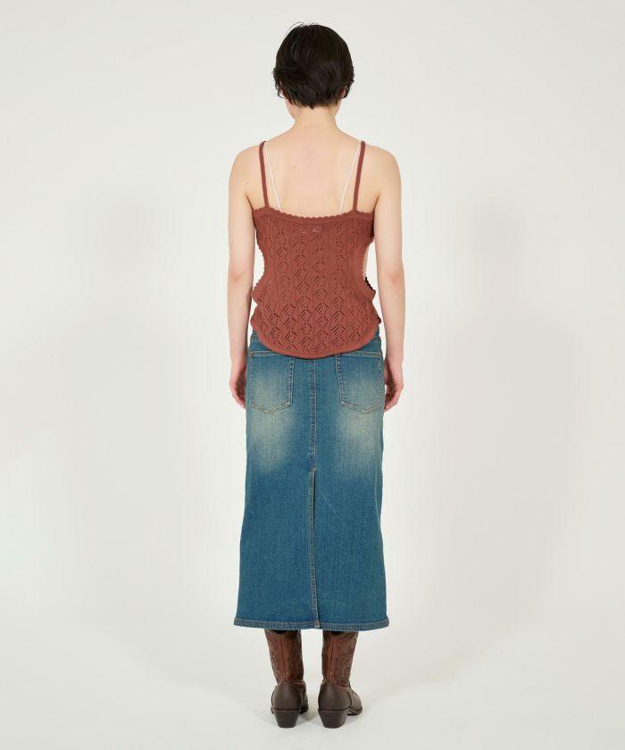 GW-SALE 透かし編み カントリーライクニットキャミ TINA：JOJUN