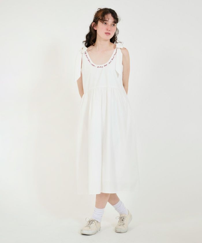 GW-SALE 刺繍入り ボリュームワンピース TINA：JOJUN 全2色