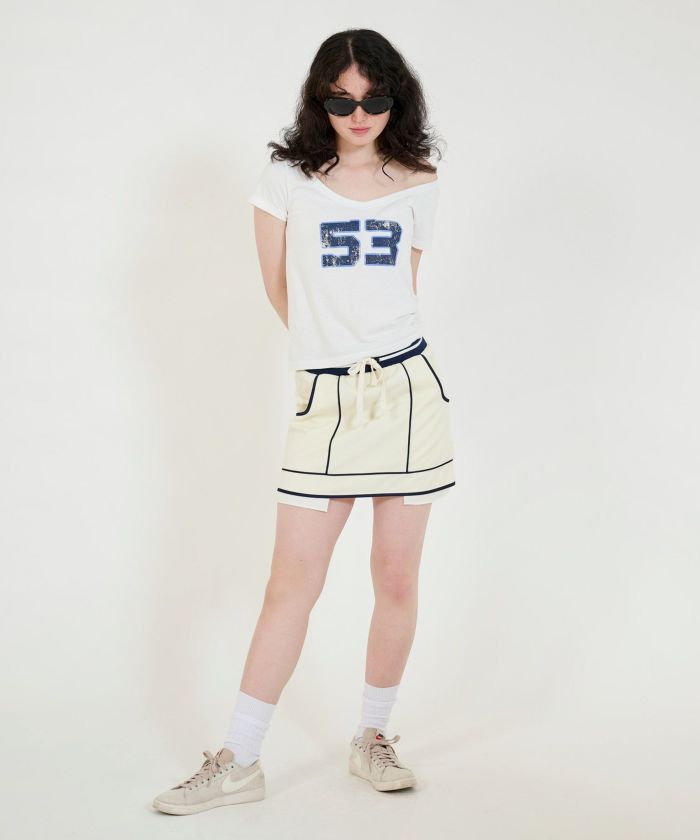 オフショル ナンバーTシャツ TINA：JOJUN 全2色｜tnj521-0780【3】