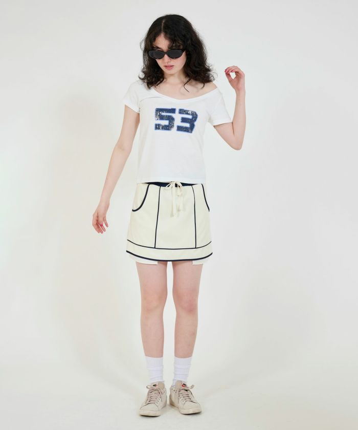 Special Price SALE スポーティー ミニスカート TINA：JOJUN 全2